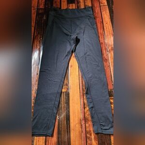Climate Right Black Fleece Lined Leggings Sz Md